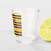 Kleuren van de vlag van Barbados Shot Glas (Rechts)