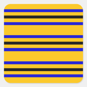 Kleuren van de vlag van Barbados Vierkante Sticker