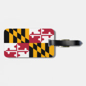 Kleuren van de vlag van Maryland Accent Bagagelabel (Achterkant horizontaal)