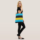 Kleuren van de vlag van Nassau Tote Bag (Op model)