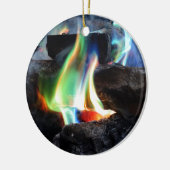 Kleuren van de vlam keramisch ornament (Links)