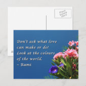 Kleuren van de wereld briefkaart (Voorkant / Achterkant)