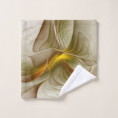 Kleuren van edele metalen, Abstracte fractale kuns Bad Handdoek (Wasdoekje)