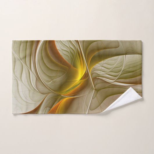 Kleuren van edele metalen, Abstracte fractale kuns Bad Handdoek (Handdoek)