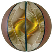 Kleuren van edele metalen, Abstracte fractale kuns Basketbal (Verticaal)