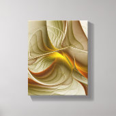 Kleuren van edele metalen, Abstracte fractale kuns Canvas Afdruk (Voorkant)