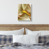 Kleuren van edele metalen, Abstracte fractale kuns Canvas Afdruk (Insitu (Slaapkamer))