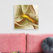 Kleuren van edele metalen, Abstracte fractale kuns Canvas Afdruk (Insitu (Woonkamer))