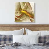 Kleuren van edele metalen, Abstracte fractale kuns Canvas Afdruk (Insitu (Slaapkamer))