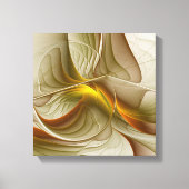 Kleuren van edele metalen, Abstracte fractale kuns Canvas Afdruk (Voorkant)