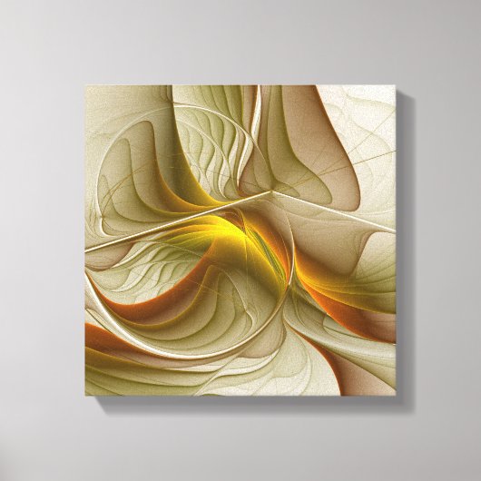 Kleuren van edele metalen, Abstracte fractale kuns Canvas Afdruk (Voorkant)