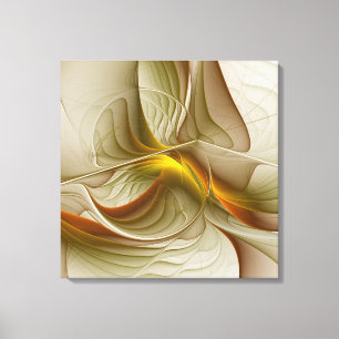 Kleuren van edele metalen, Abstracte fractale kuns Canvas Afdruk