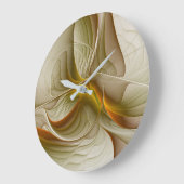 Kleuren van edele metalen, Abstracte fractale kuns Grote Klok (Hoek)