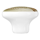 Kleuren van edele metalen, Abstracte fractale kuns Keramische Knop (Zijkant)