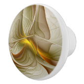 Kleuren van edele metalen, Abstracte fractale kuns Keramische Knop (Rechts)