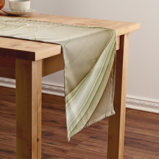 Kleuren van edele metalen, Abstracte fractale kuns Korte Tafelloper (Voorbeeld)