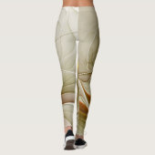 Kleuren van edele metalen, Abstracte fractale kuns Leggings (Achterkant)