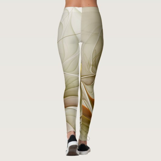 Kleuren van edele metalen, Abstracte fractale kuns Leggings (Achterkant)