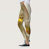 Kleuren van edele metalen, Abstracte fractale kuns Leggings (Links)