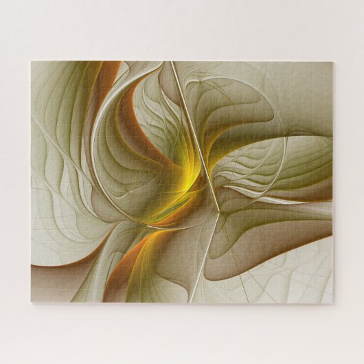 Kleuren van edele metalen, Abstracte fractale kuns Legpuzzel (Horizontaal)