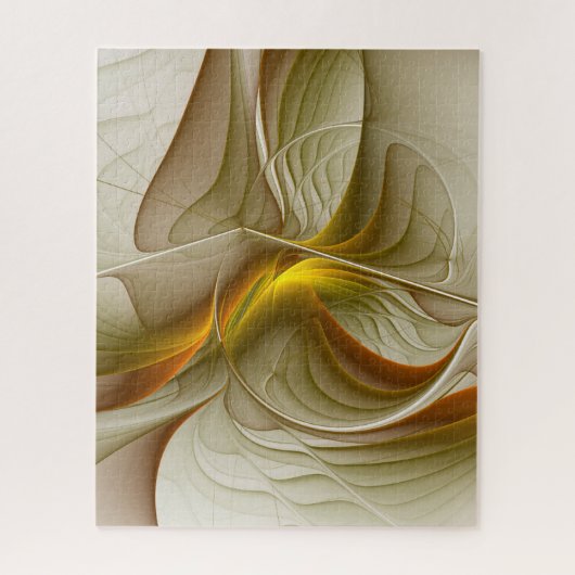 Kleuren van edele metalen, abstracte fractale kuns legpuzzel (Verticaal)