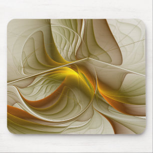 Kleuren van edele metalen, abstracte fractale kuns muismat