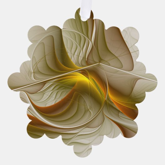 Kleuren van edele metalen, Abstracte fractale kuns Ornament Kaart (Voorkant)