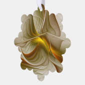 Kleuren van edele metalen, Abstracte fractale kuns Ornament Kaart (Links)