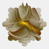 Kleuren van edele metalen, Abstracte fractale kuns Ornament Kaart (Achterkant)