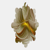 Kleuren van edele metalen, Abstracte fractale kuns Ornament Kaart (Rechts)