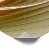 Kleuren van edele metalen, Abstracte fractale kuns Poster (Hoek)
