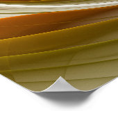 Kleuren van edele metalen, Abstracte fractale kuns Poster (Hoek)