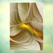 Kleuren van edele metalen, Abstracte fractale kuns Raamsticker (Vel 3)