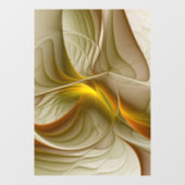 Kleuren van edele metalen, Abstracte fractale kuns Raamsticker (Vel)