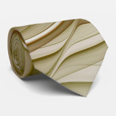 Kleuren van edele metalen, Abstracte fractale kuns Stropdas (Opgerold)