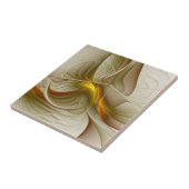 Kleuren van edele metalen, Abstracte fractale kuns Tegeltje (Zijkant)