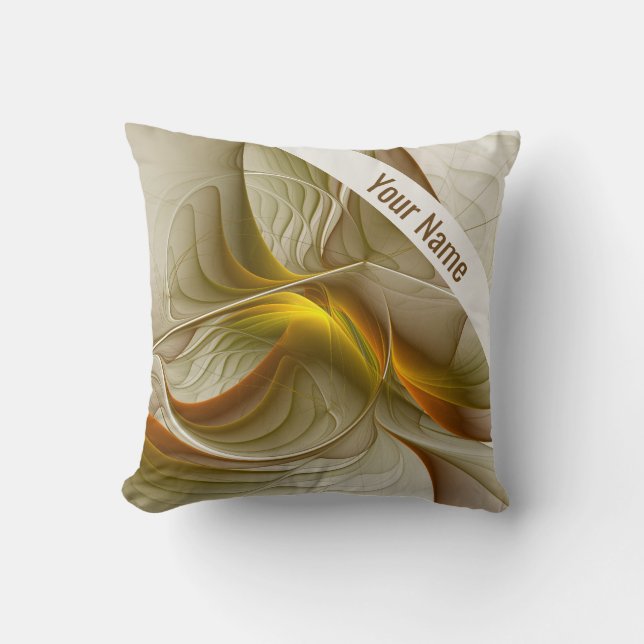 Kleuren van edele metalen, abstracte kunst naam kussen (Voorkant)
