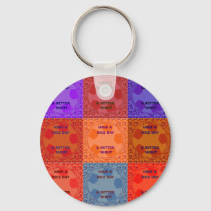 Kleuren van een fijne dag hebben sleutelhanger