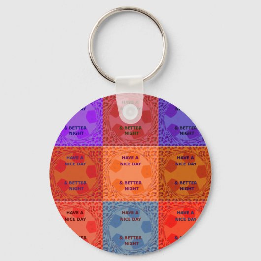 Kleuren van een fijne dag hebben sleutelhanger (Voorkant)