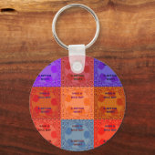 Kleuren van een fijne dag hebben sleutelhanger (Voorkant)