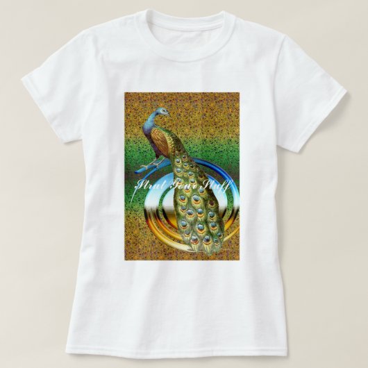 Kleuren van een Pauw T-shirt (Design voorkant)