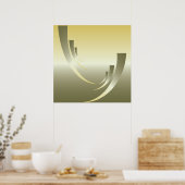 kleuren van een zomerzonsondergang poster (Keuken)
