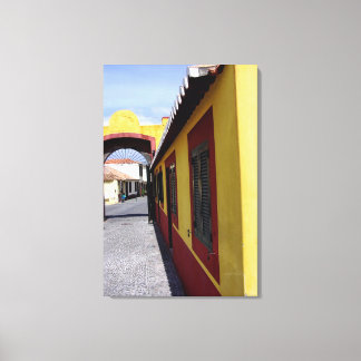 Kleuren van Funchal Portugal Ingepakt Canvas Afdruk