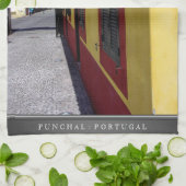 Kleuren van Funchal (Portugal) Keuken Teatowel Theedoek (Gevouwen)