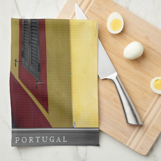 Kleuren van Funchal (Portugal) Keuken Teatowel Theedoek (Quarter Fold)