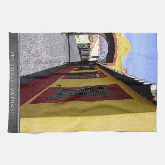 Kleuren van Funchal (Portugal) Keuken Teatowel Theedoek (Horizontaal)