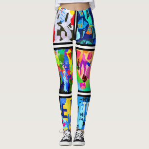 kleuren van gedichten leggings