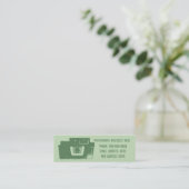 Kleuren van Green Retro Film Camera Visitekaartje (Staand voorkant)