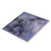 Kleuren van Grey Bokeh Circle Tegeltje (Zijkant)