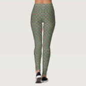 Kleuren van Groen/Blauw Graphic Pattern Leggings (Achterkant)
